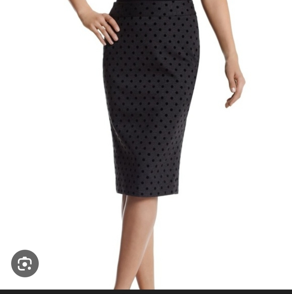WHBM retro polka dot pencil skirt
